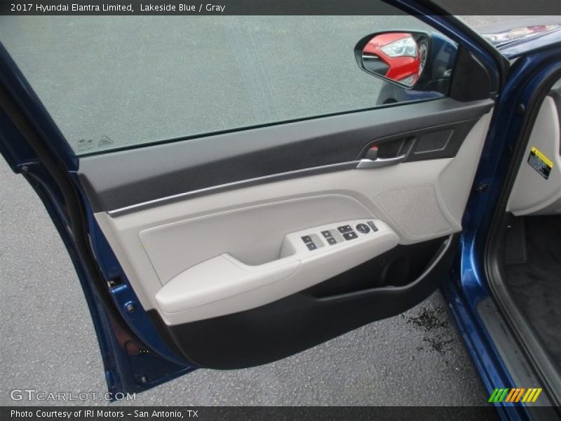 Lakeside Blue / Gray 2017 Hyundai Elantra Limited
