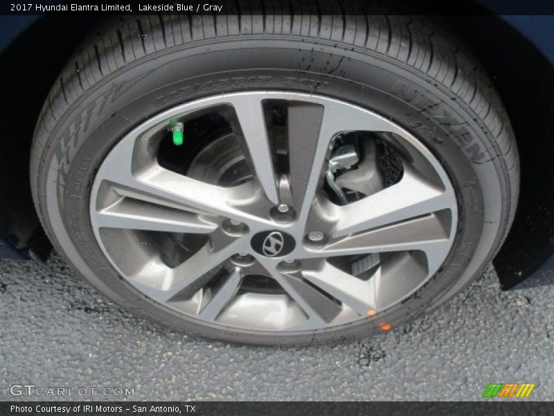 Lakeside Blue / Gray 2017 Hyundai Elantra Limited