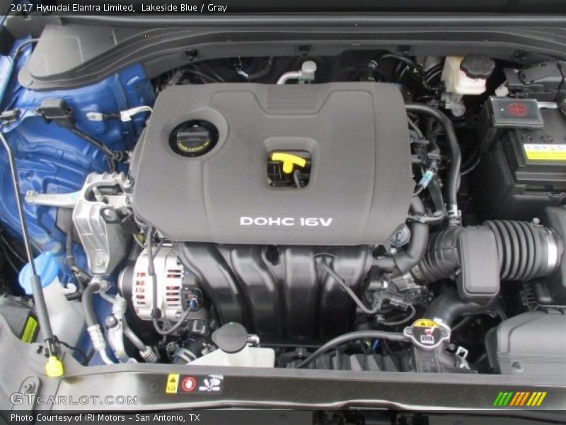 Lakeside Blue / Gray 2017 Hyundai Elantra Limited