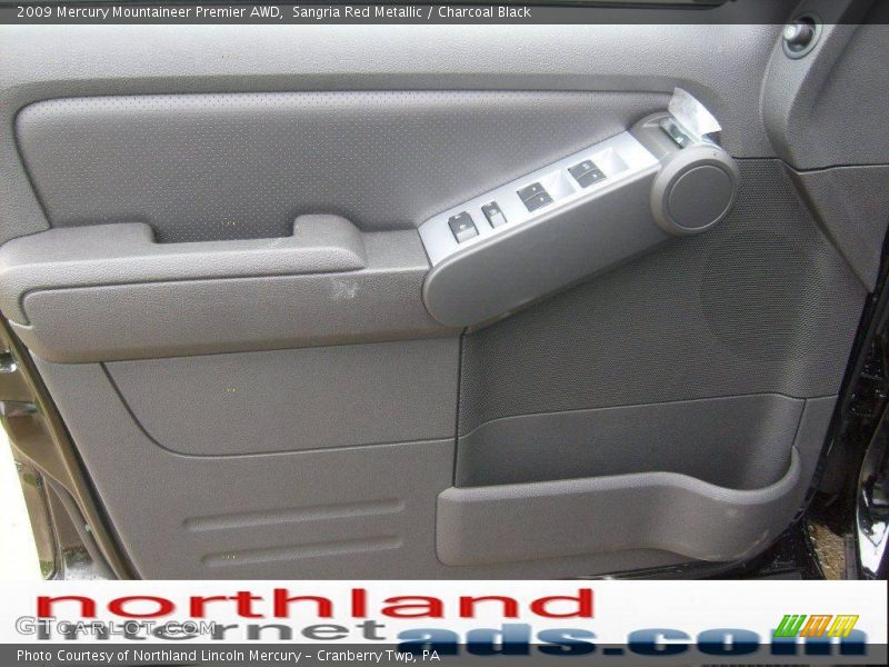 Sangria Red Metallic / Charcoal Black 2009 Mercury Mountaineer Premier AWD