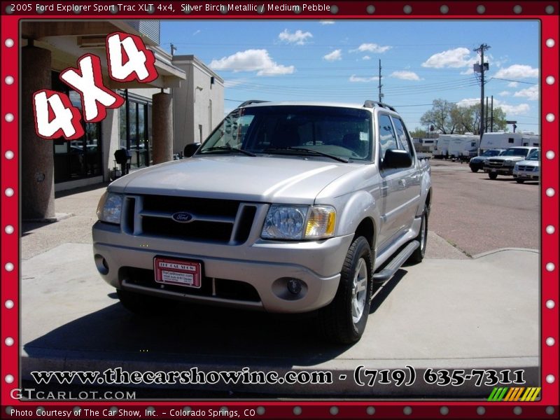 Silver Birch Metallic / Medium Pebble 2005 Ford Explorer Sport Trac XLT 4x4