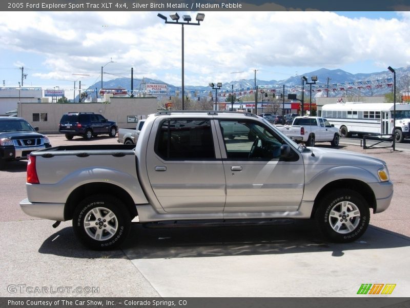 Silver Birch Metallic / Medium Pebble 2005 Ford Explorer Sport Trac XLT 4x4
