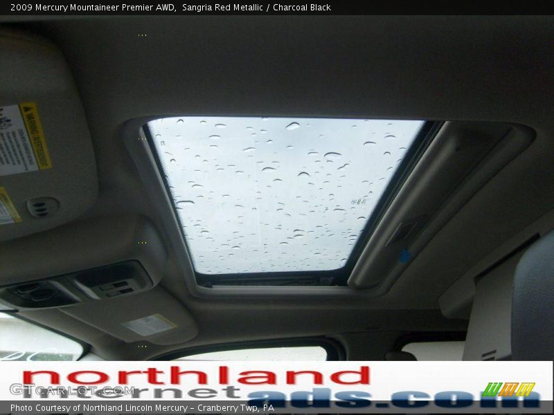 Sangria Red Metallic / Charcoal Black 2009 Mercury Mountaineer Premier AWD