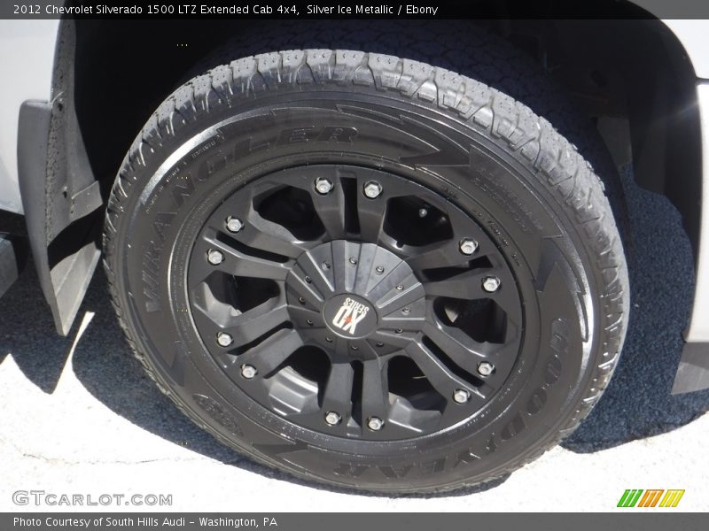 Silver Ice Metallic / Ebony 2012 Chevrolet Silverado 1500 LTZ Extended Cab 4x4