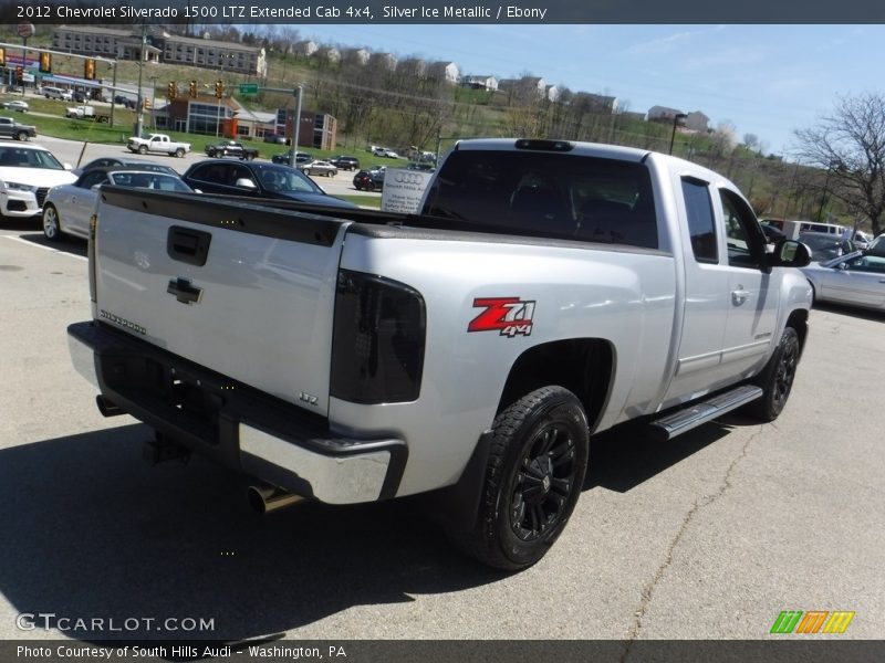 Silver Ice Metallic / Ebony 2012 Chevrolet Silverado 1500 LTZ Extended Cab 4x4