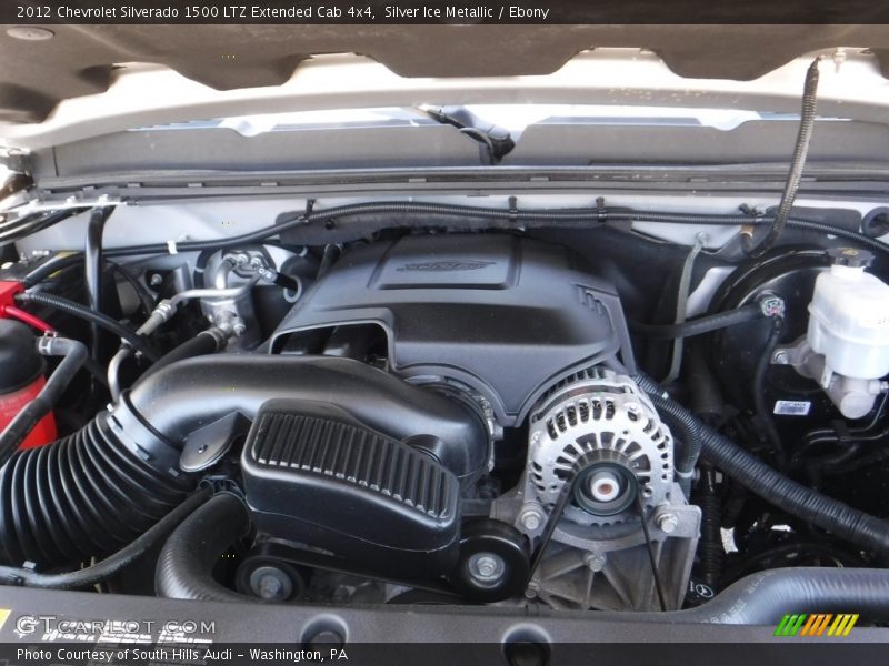 Silver Ice Metallic / Ebony 2012 Chevrolet Silverado 1500 LTZ Extended Cab 4x4