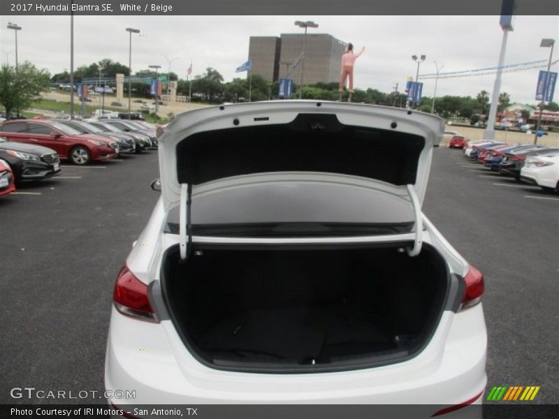 White / Beige 2017 Hyundai Elantra SE