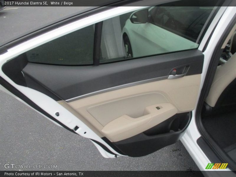 White / Beige 2017 Hyundai Elantra SE