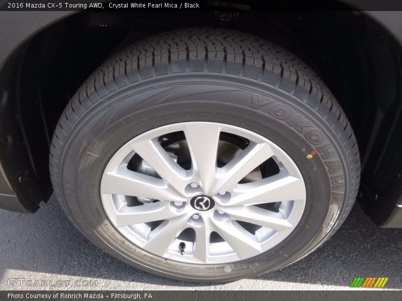 Crystal White Pearl Mica / Black 2016 Mazda CX-5 Touring AWD