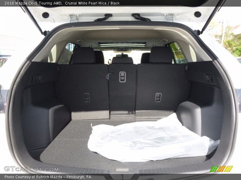 Crystal White Pearl Mica / Black 2016 Mazda CX-5 Touring AWD