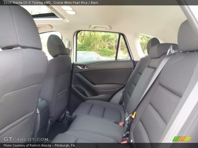 Crystal White Pearl Mica / Black 2016 Mazda CX-5 Touring AWD