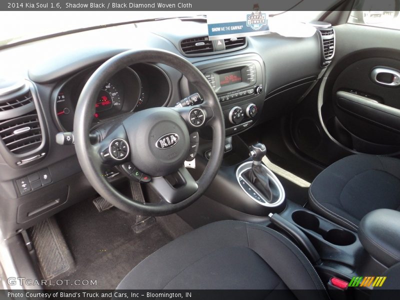 Shadow Black / Black Diamond Woven Cloth 2014 Kia Soul 1.6