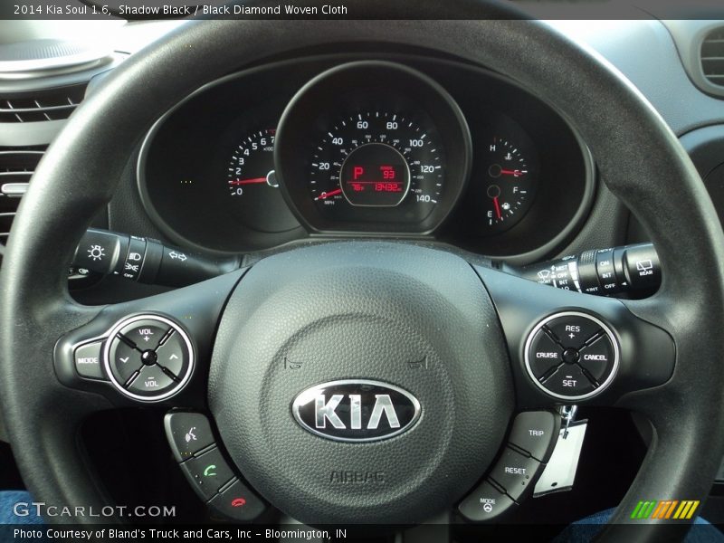 Shadow Black / Black Diamond Woven Cloth 2014 Kia Soul 1.6