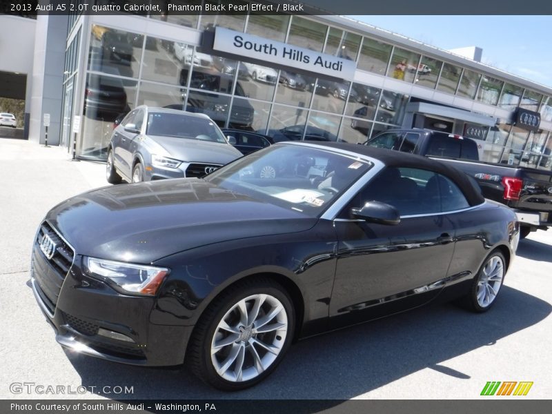 Phantom Black Pearl Effect / Black 2013 Audi A5 2.0T quattro Cabriolet