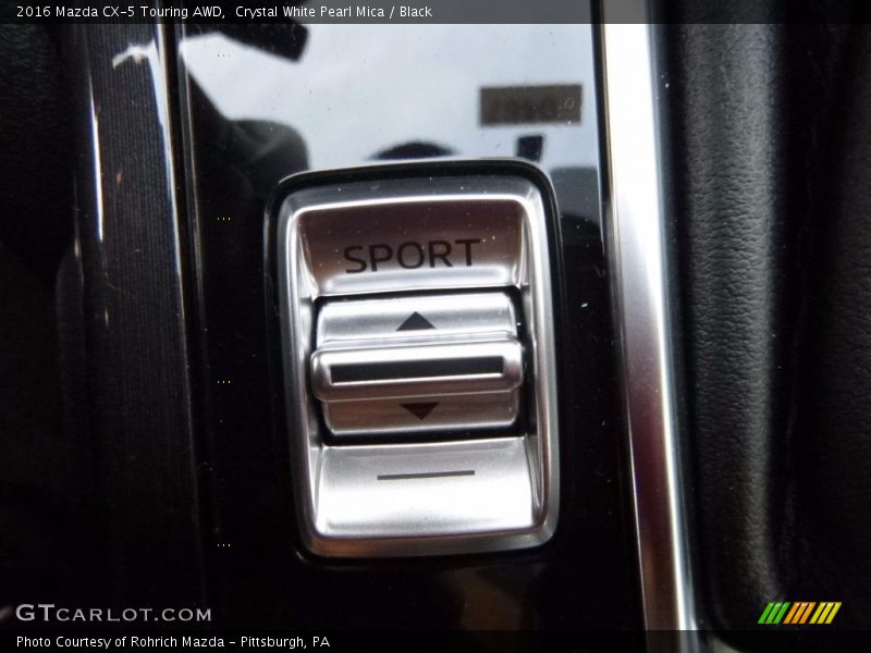 Crystal White Pearl Mica / Black 2016 Mazda CX-5 Touring AWD