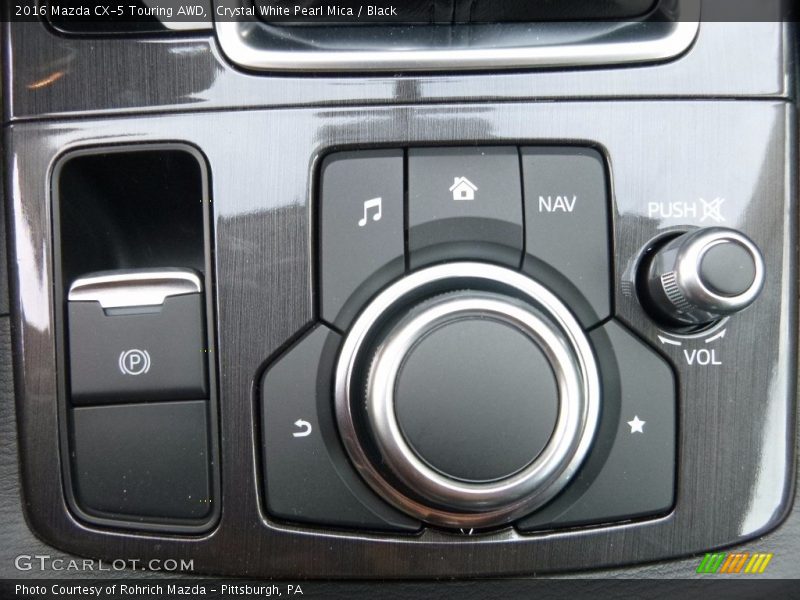 Crystal White Pearl Mica / Black 2016 Mazda CX-5 Touring AWD