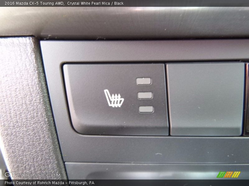 Crystal White Pearl Mica / Black 2016 Mazda CX-5 Touring AWD