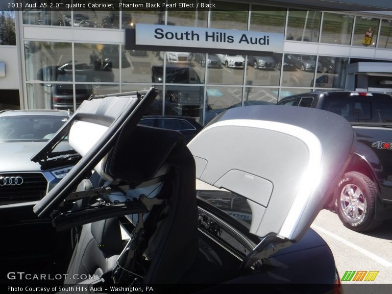 Phantom Black Pearl Effect / Black 2013 Audi A5 2.0T quattro Cabriolet
