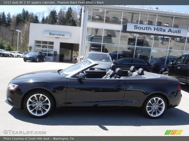 Phantom Black Pearl Effect / Black 2013 Audi A5 2.0T quattro Cabriolet