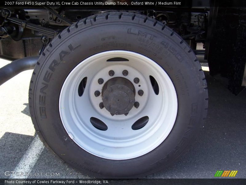 Oxford White / Medium Flint 2007 Ford F450 Super Duty XL Crew Cab Chassis Utility Dump Truck