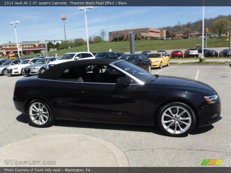 Phantom Black Pearl Effect / Black 2013 Audi A5 2.0T quattro Cabriolet