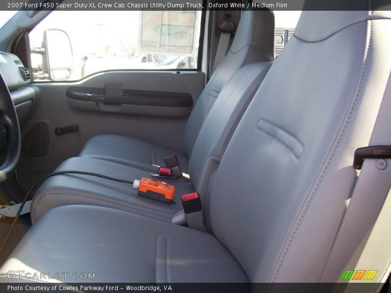 Oxford White / Medium Flint 2007 Ford F450 Super Duty XL Crew Cab Chassis Utility Dump Truck