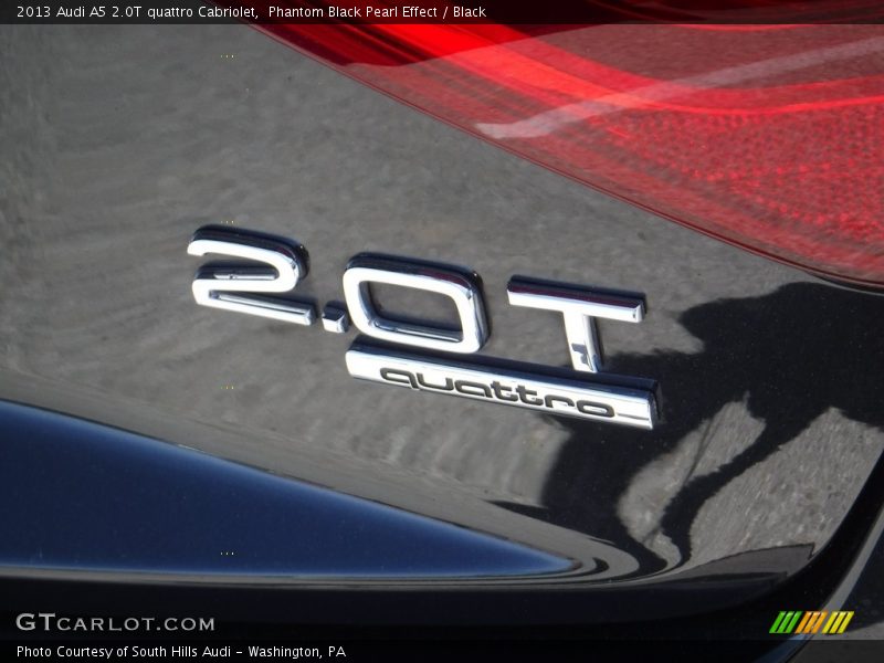 Phantom Black Pearl Effect / Black 2013 Audi A5 2.0T quattro Cabriolet