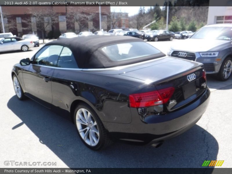 Phantom Black Pearl Effect / Black 2013 Audi A5 2.0T quattro Cabriolet