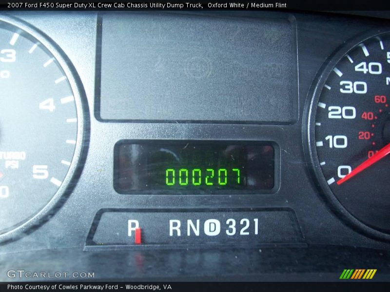 Oxford White / Medium Flint 2007 Ford F450 Super Duty XL Crew Cab Chassis Utility Dump Truck