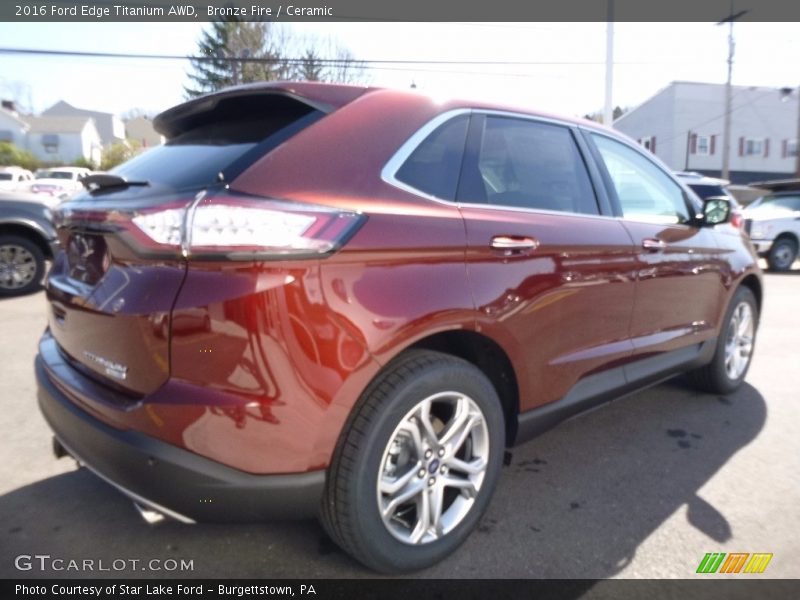 Bronze Fire / Ceramic 2016 Ford Edge Titanium AWD