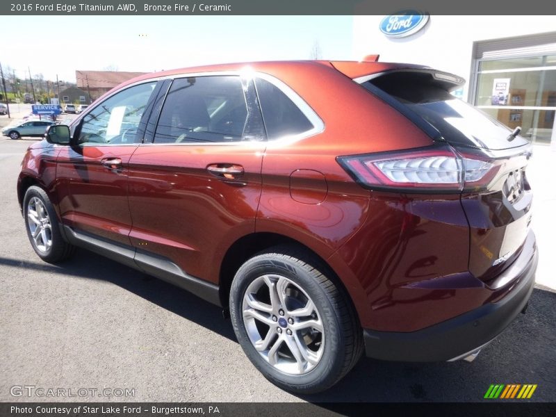 Bronze Fire / Ceramic 2016 Ford Edge Titanium AWD