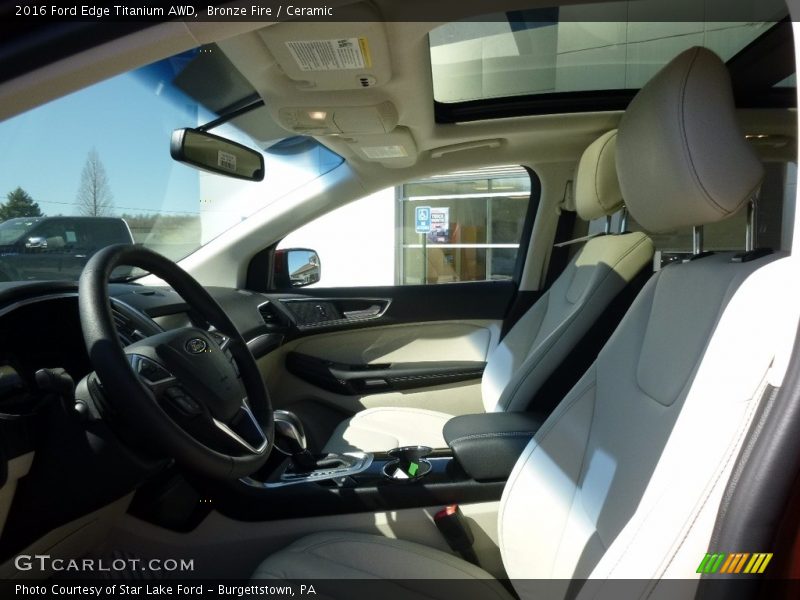 Bronze Fire / Ceramic 2016 Ford Edge Titanium AWD