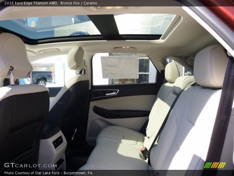 Bronze Fire / Ceramic 2016 Ford Edge Titanium AWD