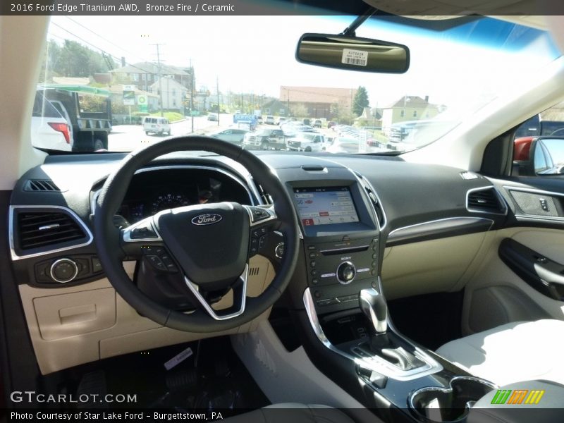Bronze Fire / Ceramic 2016 Ford Edge Titanium AWD