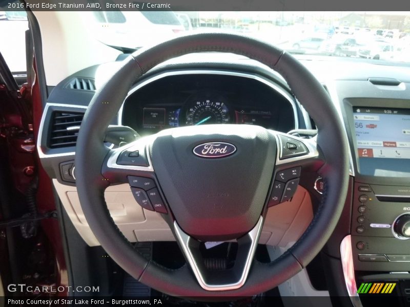 Bronze Fire / Ceramic 2016 Ford Edge Titanium AWD