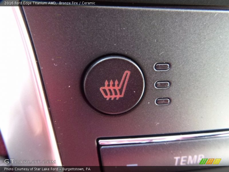 Bronze Fire / Ceramic 2016 Ford Edge Titanium AWD