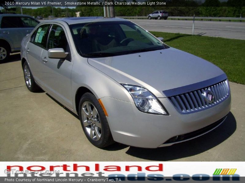Smokestone Metallic / Dark Charcoal/Medium Light Stone 2010 Mercury Milan V6 Premier