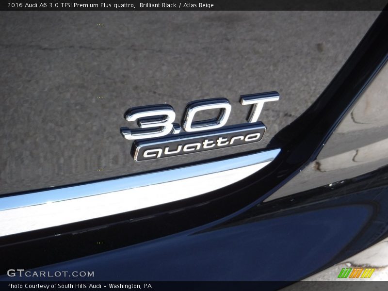 Brilliant Black / Atlas Beige 2016 Audi A6 3.0 TFSI Premium Plus quattro