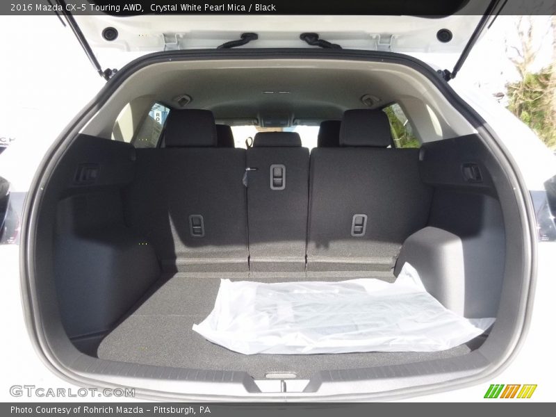 Crystal White Pearl Mica / Black 2016 Mazda CX-5 Touring AWD