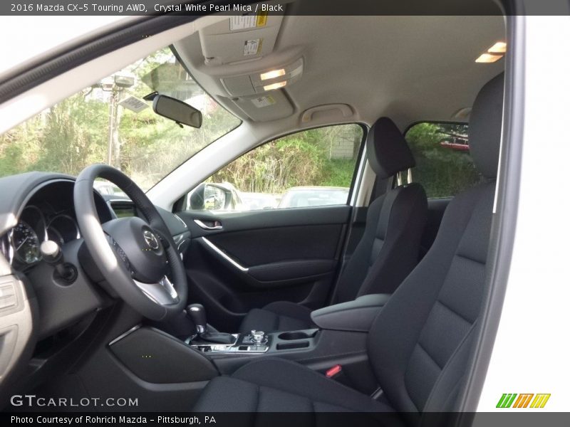 Crystal White Pearl Mica / Black 2016 Mazda CX-5 Touring AWD