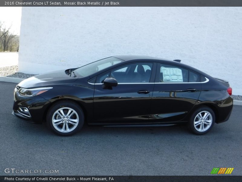 Mosaic Black Metallic / Jet Black 2016 Chevrolet Cruze LT Sedan