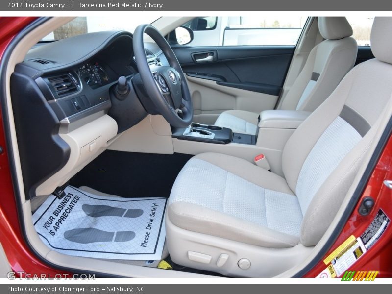 Barcelona Red Metallic / Ivory 2012 Toyota Camry LE