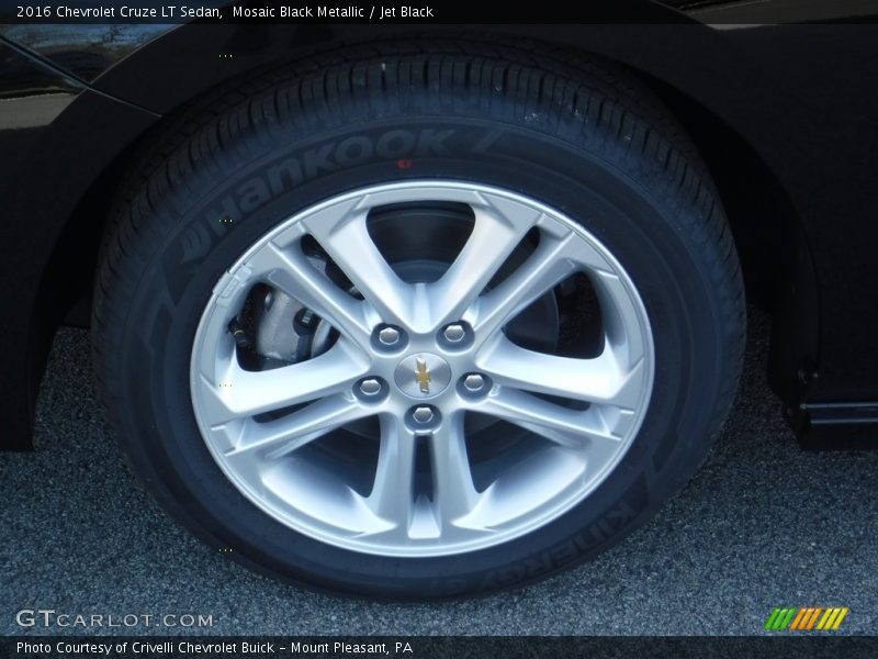 Mosaic Black Metallic / Jet Black 2016 Chevrolet Cruze LT Sedan