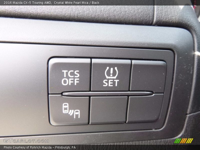 Crystal White Pearl Mica / Black 2016 Mazda CX-5 Touring AWD