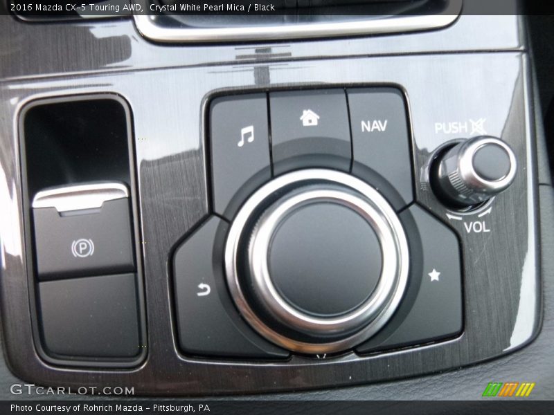Crystal White Pearl Mica / Black 2016 Mazda CX-5 Touring AWD