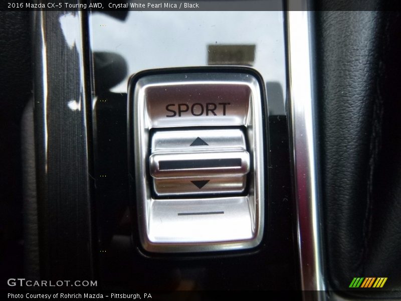 Crystal White Pearl Mica / Black 2016 Mazda CX-5 Touring AWD
