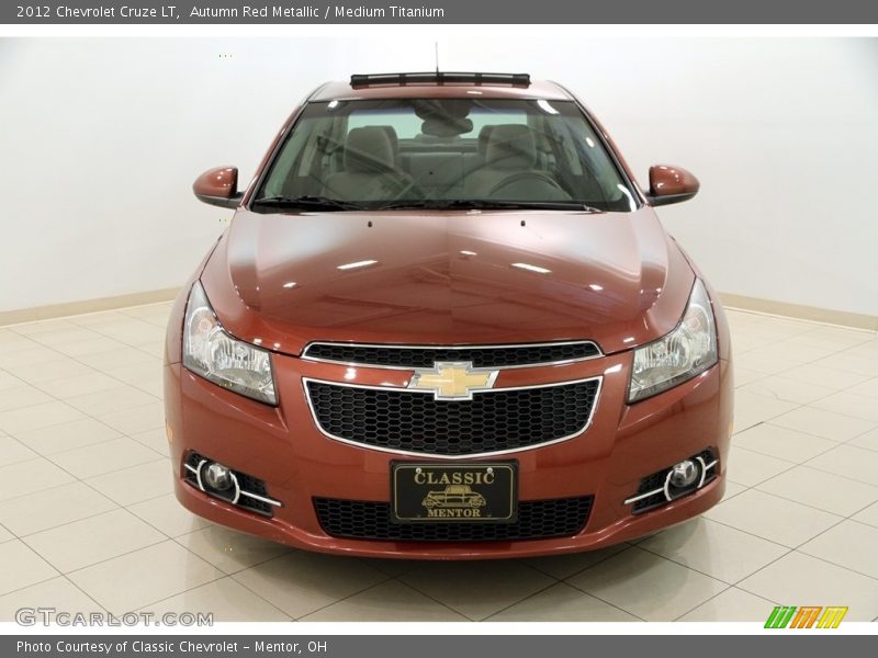 Autumn Red Metallic / Medium Titanium 2012 Chevrolet Cruze LT