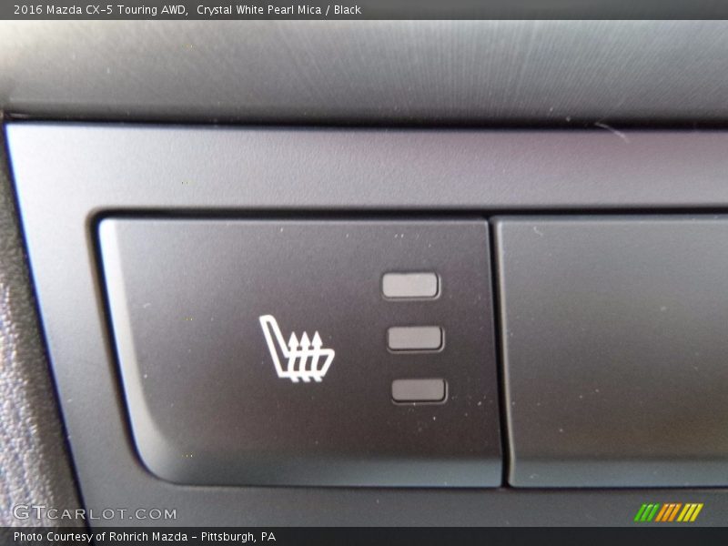 Crystal White Pearl Mica / Black 2016 Mazda CX-5 Touring AWD