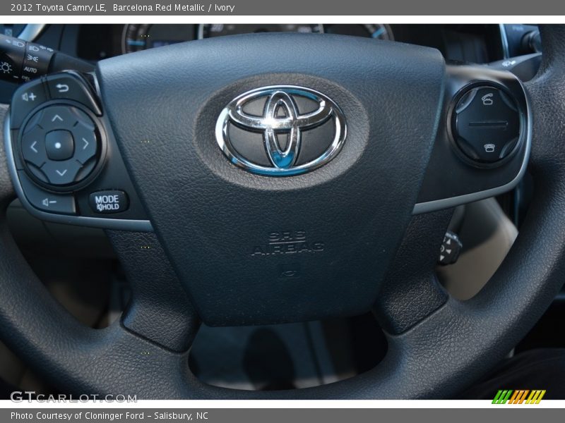 Barcelona Red Metallic / Ivory 2012 Toyota Camry LE