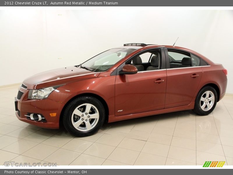 Autumn Red Metallic / Medium Titanium 2012 Chevrolet Cruze LT